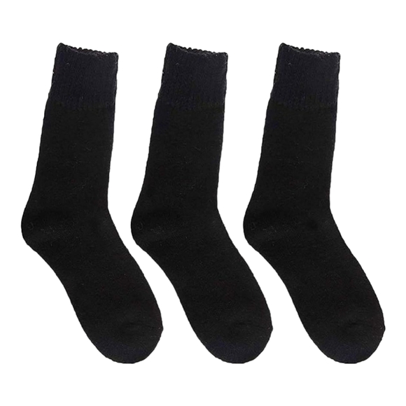 Yoicy Wool Socks Soft Warm Comfort Casual Crew Winter Socks Women 3 pairs - Picture 3 of 5